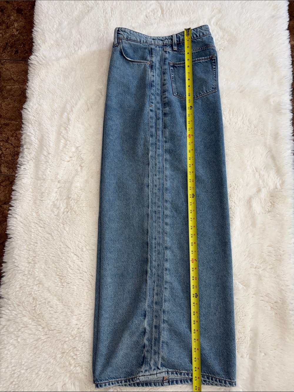 Good American,size 6/28,Women’s Paneled Wide Leg Blue Denim Jeans - Picture 11 of 17